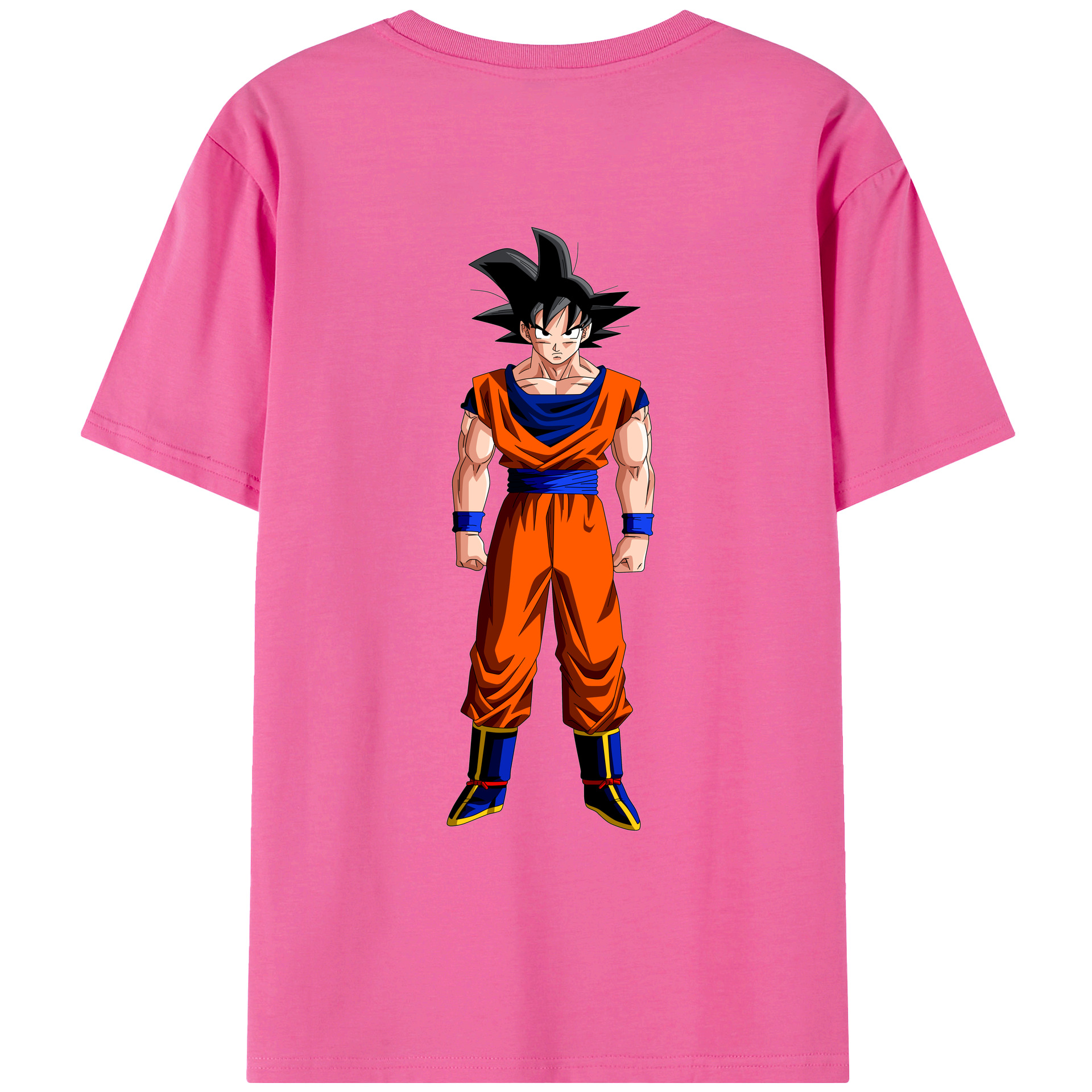 （画像用） ドラゴンボール 孫悟空（そん ごくう）Son Goku カカロット DRAGON BALL Kakarotto レディース半袖Tシャツ(バックプリント)